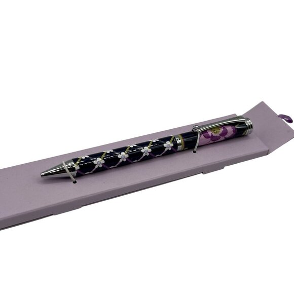 Vera Bradley NEW Floral Nightingale Refillable Ball Point Pen Gift Box Holiday - Picture 4 of 8